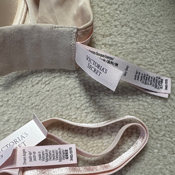 Victoria's Secret Cream and Pink Bra Duo - Picture 2 of 3